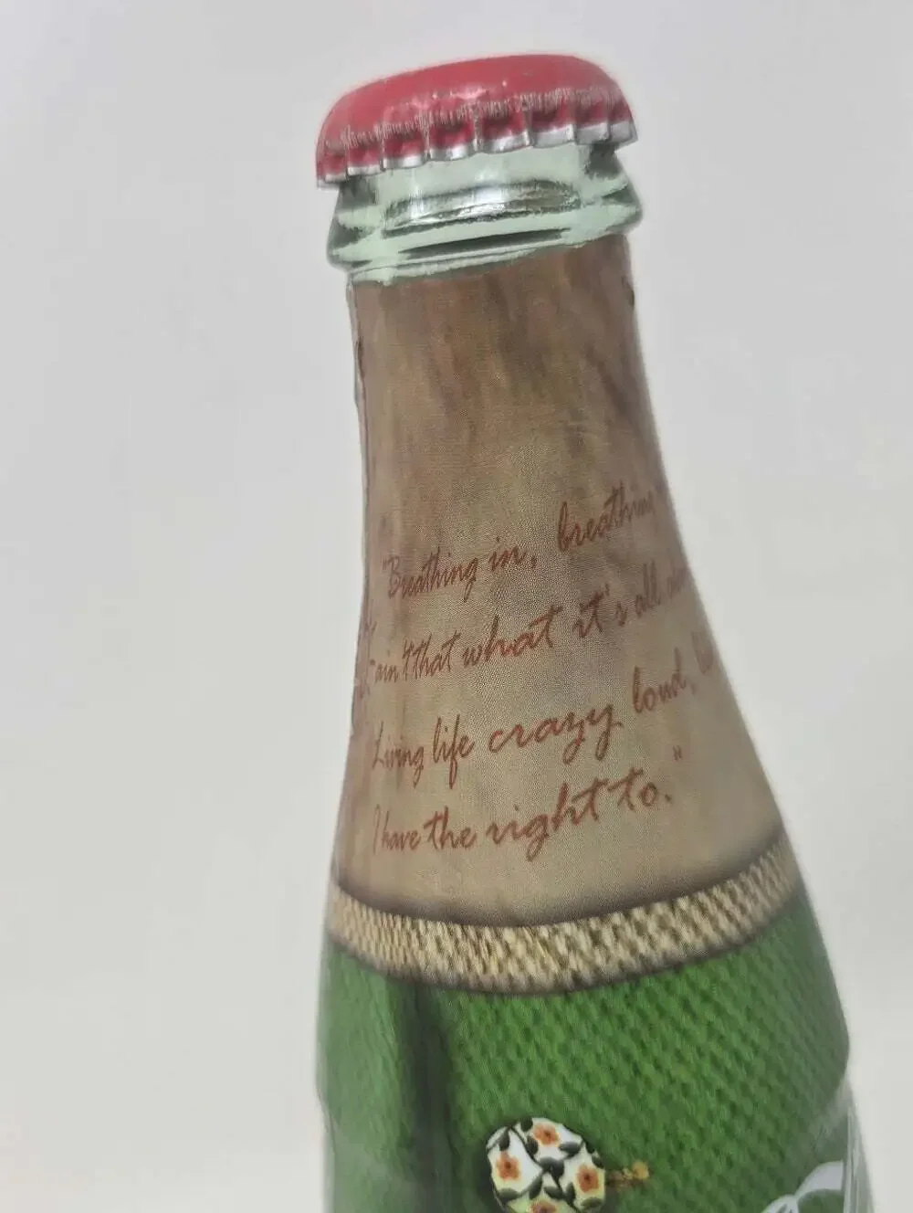 Limited Edition Selena Gomez Coca Cola Glass Bottle Coke 9.5